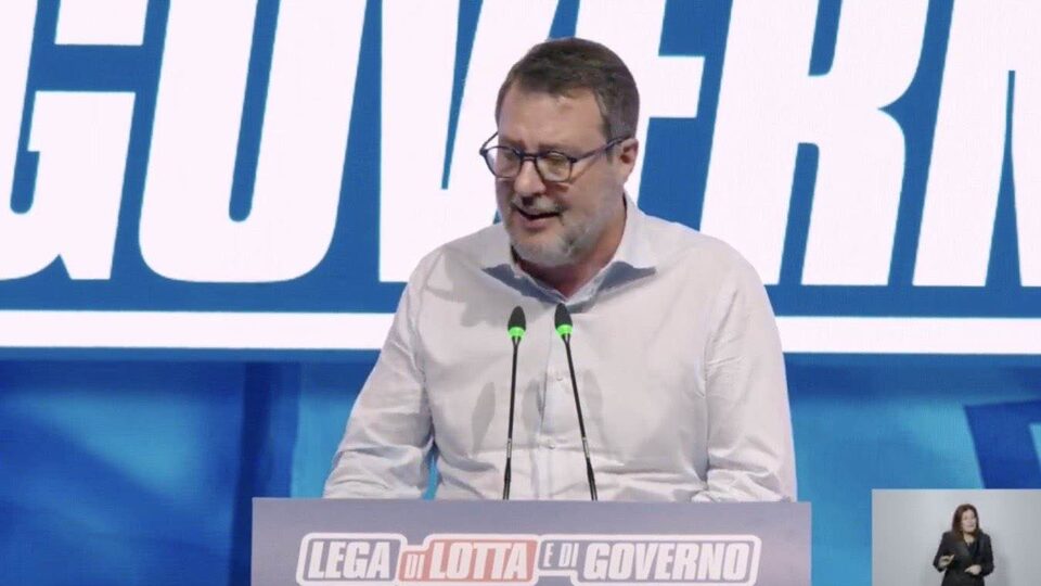 Salvini al congresso della Lega
