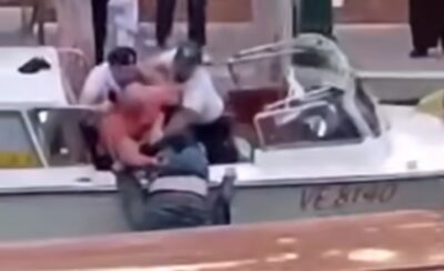 tassisti venezia litigano