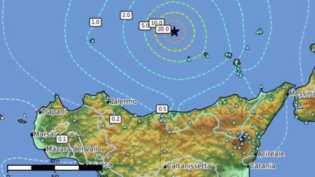 Terremoto Sicilia 22 ottobre