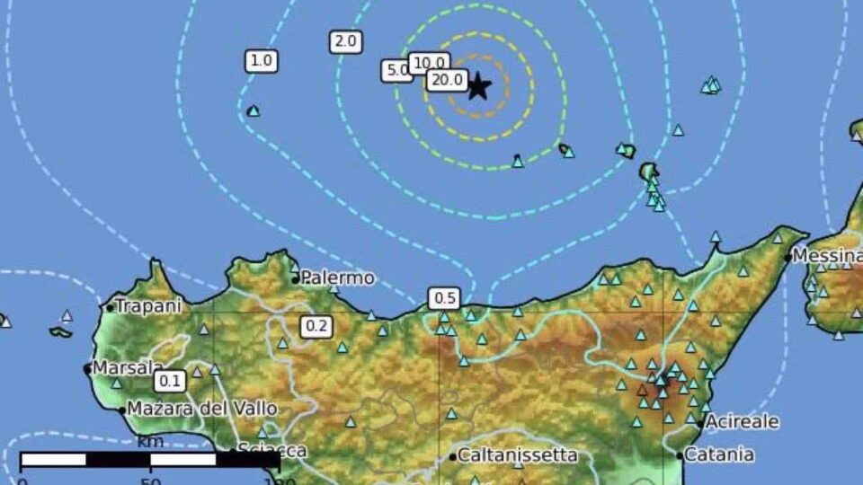 Terremoto Sicilia 22 ottobre