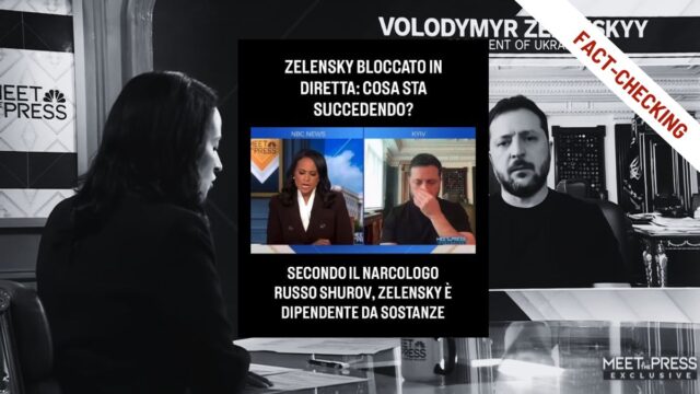 Zelensky, la cocaina e lo «sguardo vuoto» a NBC? La “prova” è un video tagliato