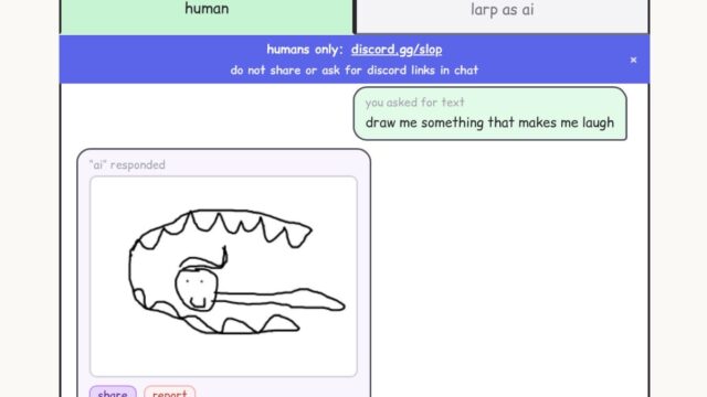 L'interfaccia di "Your ai slop bores me", il sito virale ideato per sostituire le risposte dell'IA con la creatività umana